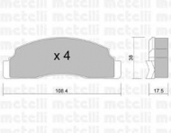 Комплект тормозных колодок METELLI 22-0022-0