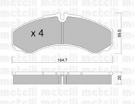 Комплект тормозных колодок METELLI 22-0212-6
