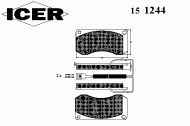 Комплект тормозных колодок ICER 151244
