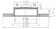 Тормозной диск QH Benelux BDC3771