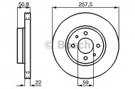Тормозной диск BOSCH 0 986 478 512