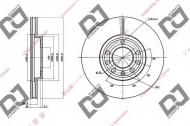 Тормозной диск DJ PARTS BD1406