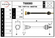 Вал EAI T68080