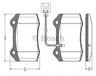 Комплект тормозных колодок BOSCH 0 986 TB2 693