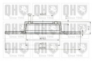Тормозной диск QUINTON HAZELL BDC1006
