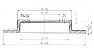 Тормозной диск QH Benelux BDC3460